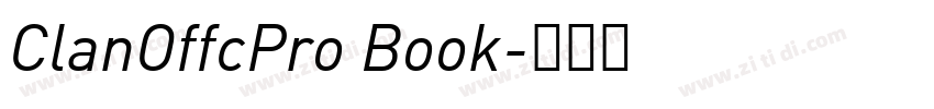 ClanOffcPro Book字体转换